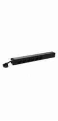 LEGRAND PDU Základní, 1U-19", výstup 6x 230V (CZ/FR), 1-fáze 16A, vstup CZ vidlice - kabel 3m