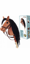 Tootiny Hobby kůň HOPPIHORSE A4 hnědák - tmavě hnědý, malý hnědák