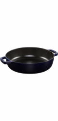 Staub Chistera 28cm Dark Blue, Cast Iron
