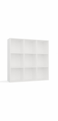 REGÁL MALAX 3x3 H BÍLÝ
