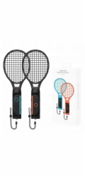 JYS 2x Tenisová raketa Badmintonová raketa Tenis - Joy-con Nintendo Switch 2 / NS2 / ns2266 / Černá