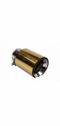 Poujoulat Koncovka tlumiče výfuku 101 mm vstup 70 mm zlatá stříbrná