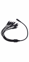 XtendLan Napájecí kabel/splitter 1 na 8, jack 2,1mm, průměr kabelu 2mm/0,3mm