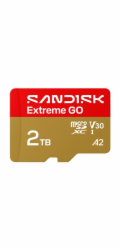 SanDisk Extreme Go - Pametová karta flash - 2 TB - A2 / Video Class V30 / UHS-I U1 - microSDHC UHS-I