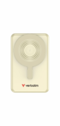Verbatim magnetická bezdrátová powerbanka Charge 'n' Go C+C, displej, 10000 mAh, zlatá