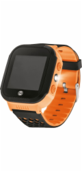 Forever Chytré hodinky Find Me KW-200 v černé a oranžové barvě (GSM036546)