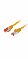 Lanberg Patchcord cat.6 s/ftp lszh cu 1m oranžový, schválený Fluke