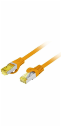 Lanberg Patchcord cat.6a s/ftp lszh cu 1,5m oranžový, Fluke vyhovuje
