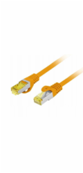 Lanberg Patchcord cat.6a s/ftp lszh cu 10m oranžový, schválený Fluke