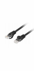 Lanberg Patchcord cat.6 UTP LSZH cu 15m černý, schválený Fluke