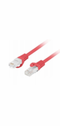 Lanberg Patchcord cat.6 UTP LSZH cu 0,5m červený, fluorescenční, schválený