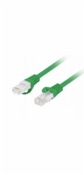 Lanberg Patchcord cat.6 UTP LSZH cu 0,25m zelený, schválený Fluke