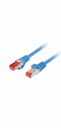 Lanberg Patchcord cat.6 s/ftp lszh cu 0,25m modrý, schválený Fluke