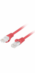 Lanberg Patchcord cat.6 UTP LSZH cu 20m červený, schválený Fluke