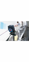 Bosch Powertools Kombilaser GCL 2-50 C Professional + RM2 + BT150 (blau/schwarz, rote Laserlinien, mit Halterung und Stativ)