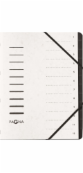 Pagna Folder 12 Fächer 1-12 weiß