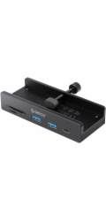 Orico Active USB-C Hub 10 Gbps, 15 W, šroubovací, 2x USB-A, čtečka SD karet, USB-C, černý