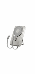 Spello ForcePack 4v1 10000mAh magnetická bezdrátová powerbanka SM75 | titanová