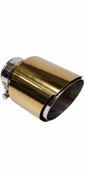 Poujoulat Koncovka tlumiče výfuku 114 mm, vstup 67 mm, zlatá, stříbrná