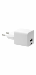 dbramante1928 re-charge - Síťový adaptér - 30 Watt - PD - 2 výstupní konektory (USB, 24 pin USB-C) - bílá - Evropa