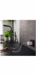 Digitus Nabíječka GaN II 45W do zásuvky | 1x USB-C, 1x USB-A | PD 3.0, QC 3.0 | Bílá