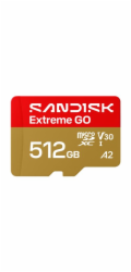 SanDisk Extreme Go - Pametová karta flash - 512 GB - A1 / Video Class V30 / UHS-I U3 - microSDXC UHS-I