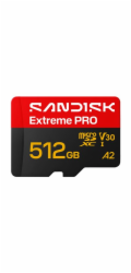 SanDisk Extreme PRO - Pametová karta flash (SD adapter zahrnuto) - 512 GB - A2 / Video Class V30 / UHS-I U3 - microSDXC UHS-I