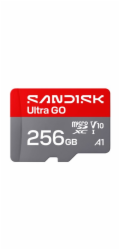 SanDisk Ultra GO - Pametová karta flash - 256 GB - A1 / UHS-I U1 / Class10 - microSDXC UHS-I