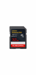 SanDisk Extreme PRO - Pametová karta flash - 32 GB - Video Class V30 / UHS-I - SDHC UHS-I