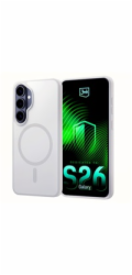 3mk ochranný kryt Smoke MagCase White pro Samsung Galaxy S26+