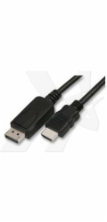 Video kabel DisplayPort samec - HDMI sam