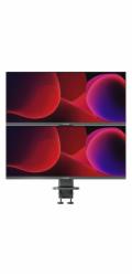 Alogic Elevate 34" Dual Vertical Monitor Stand Space Grey