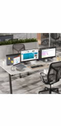 Alogic Elevate 34" Dual Vertical Monitor Stand Silver