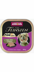 ANIMONDA Vom Feinsten Senior Mini Chicken with game and oregano - vlhké krmivo pro psy - 100g