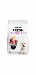 JOHN DOG Fresh Turkey and beef - suché krmivo pro psy - 3kg