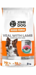 JOHN DOG Good Form Medium an large breeds Veal with lamb - suché krmivo pro psy - 3kg