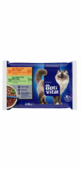 OPTIVITAL Sterile Turkey and veal - mokré krmivo pro kočky - 4x85g