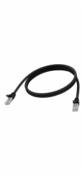 Vision - Sítový kabel - RJ-45 (M) do RJ-45 (M) - 1 m - 6.2 mm - STP - CAT 6a - lisovaný, provedení bez hrbolku - cerná