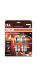 OSRAM NIGHT BREAKER 220 H4 AUTO HALOGENOVÁ ŽÁROVKA 2 kusů