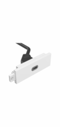 VISION TechConnect 3 - Modulární souprava desticek s úchyty a kabely - USB typu C - bílá