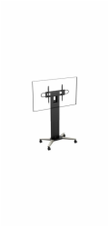 Vision - Vozík - těžký provoz - pro plochý panel - ocel - matná čerň - velikost obrazovky: 47"-90"