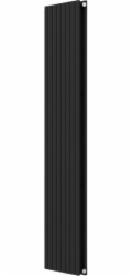 Alkotest GRŁ-G/A-1800X242-C / AQUAFORM / ASAMI / VERTIKÁLNÍ KOUPELNOVÝ RADIÁTOR 1800X242 ČERNÝ 371W / DOLE 50MM /