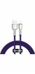 Kabel USB pro Lightning Baseus Cafule, 2,4 A, 1 m (fialový)