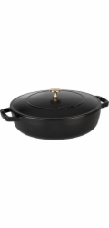 Staub Christera Braiser 28cm, Black, Cast Iron