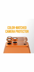 PanzerGlass Fender Camera Protection pre iPhone 17 Pro Max - Cosmic Orange
