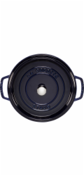 Staub La Cocotte 28cm rund, dunkelblau, Gusseisen