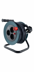 REV Kabeltrommel Mini 3-fach 10m petrol/schwarz        0010042100