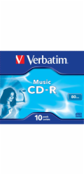 VERBATIM CD-R(10-pack)AudioLiveit!/Color/Jewel/80m