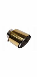 Poujoulat Koncovka tlumiče výfuku 114 mm vstup 70 mm zlatá stříbrná