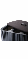 Joseph Joseph Tota Trio Luxe Wäschetrennkorb 90L, schwarz